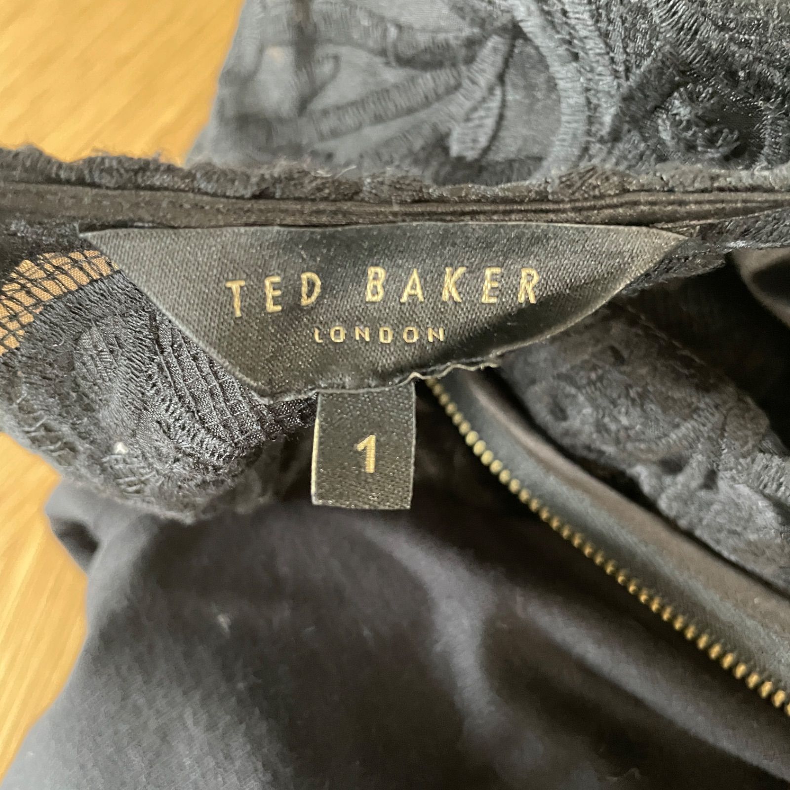 TED BAKER テッドベーカー ワンピース ドレス ブラック 結婚式 レディース サイズ1