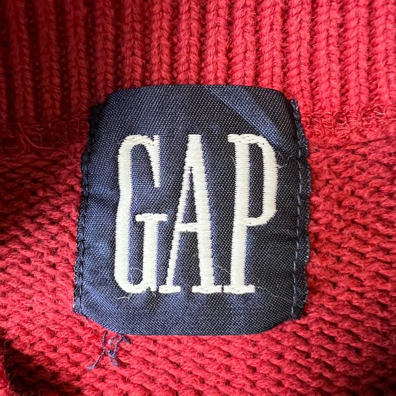 90s OLD GAP モックネック コットン ニット セーター S / 90年代