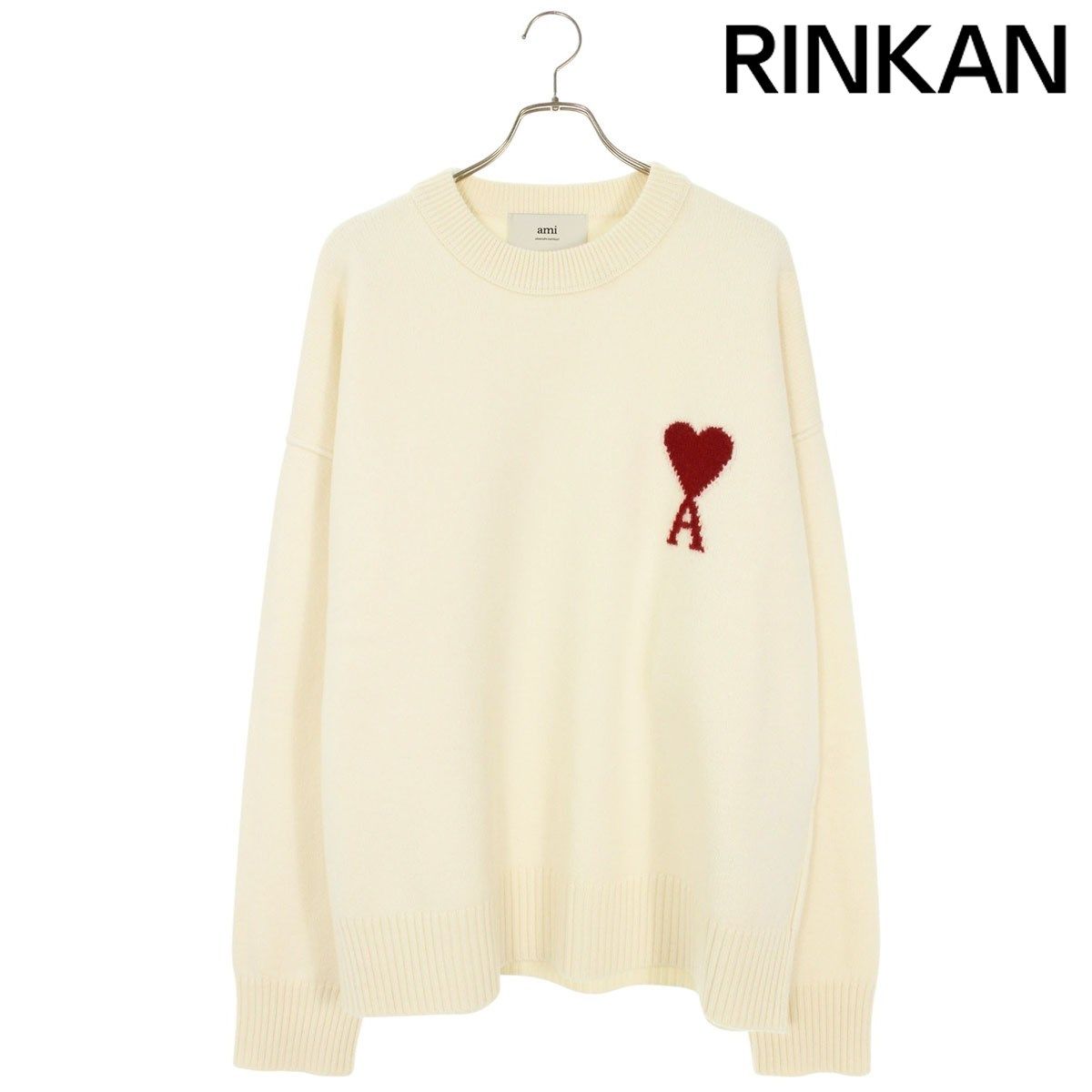 アミアレクサンドルマテュッシ 25AW UKS838 ハートA刺繍クルーネック  