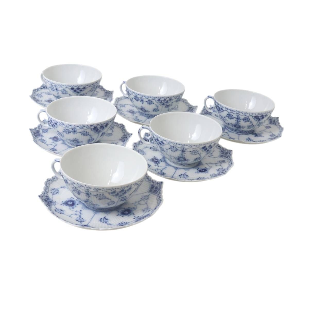 Royal Copenhagen ロイヤル コペンハーゲン カップ&ソーサー 6客セット 