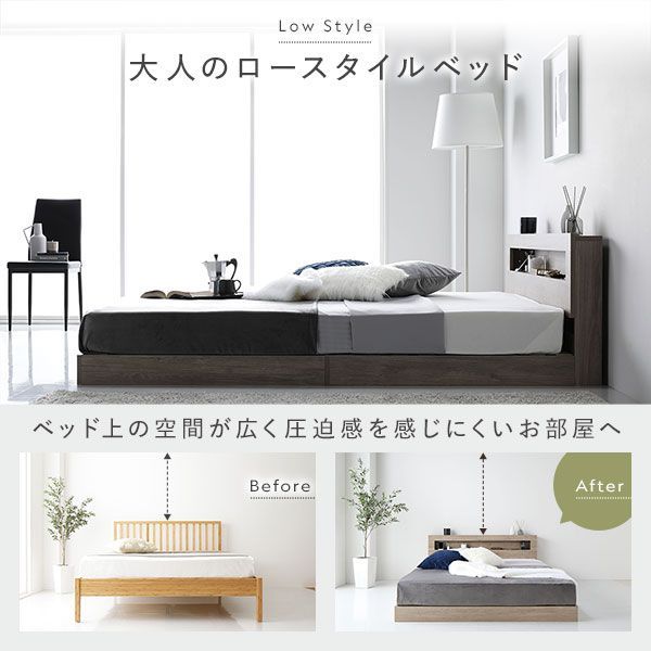 3ゾーンポケットコイルマットレス付 ブラック