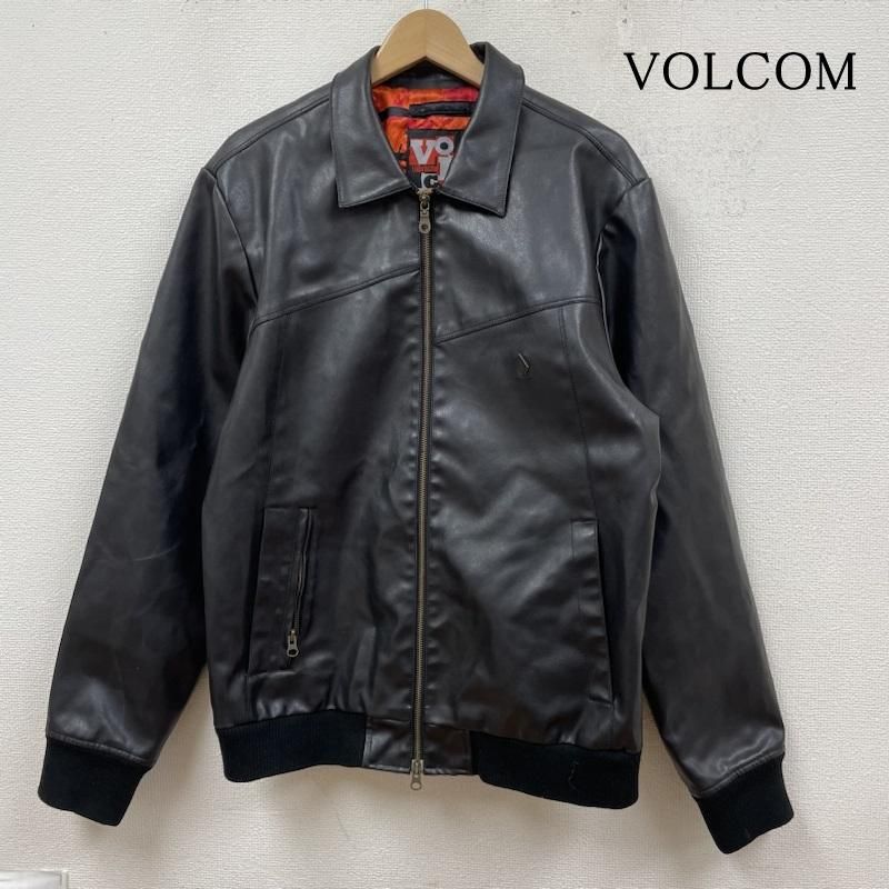 VOlCOM ボルコム レザーブルゾン VOLCOM ボルコム ジャケット、上着 レザージャケット フェイク