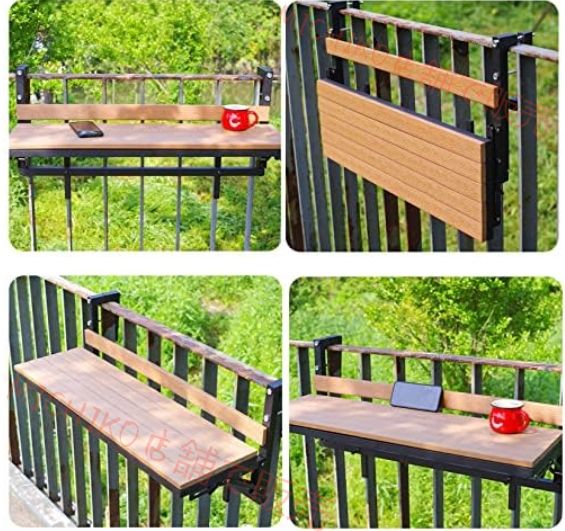 屋外の手すりバーテーブル 組み立て簡単