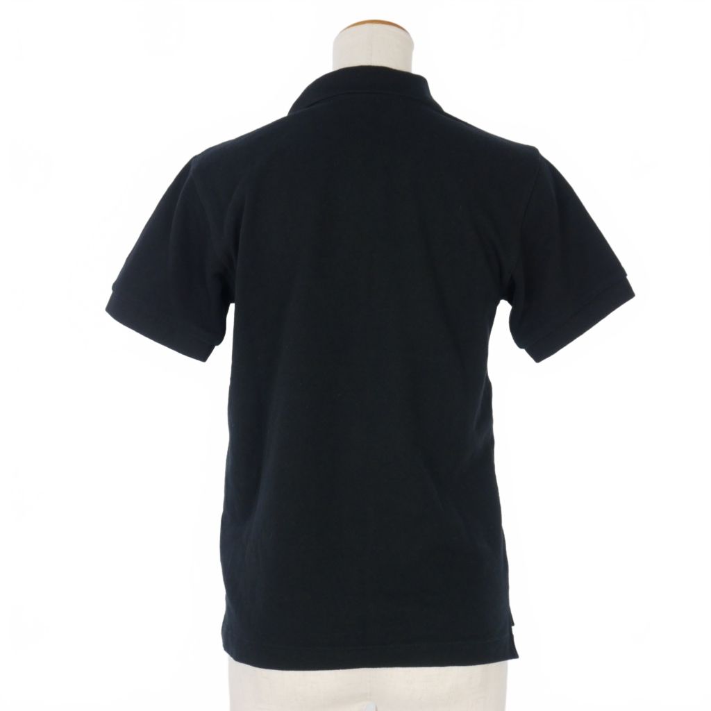 プレイコムデギャルソン PLAY COMME des GARCONS ハートワッペン ポロシャツ 半袖 M 黒 ブラック