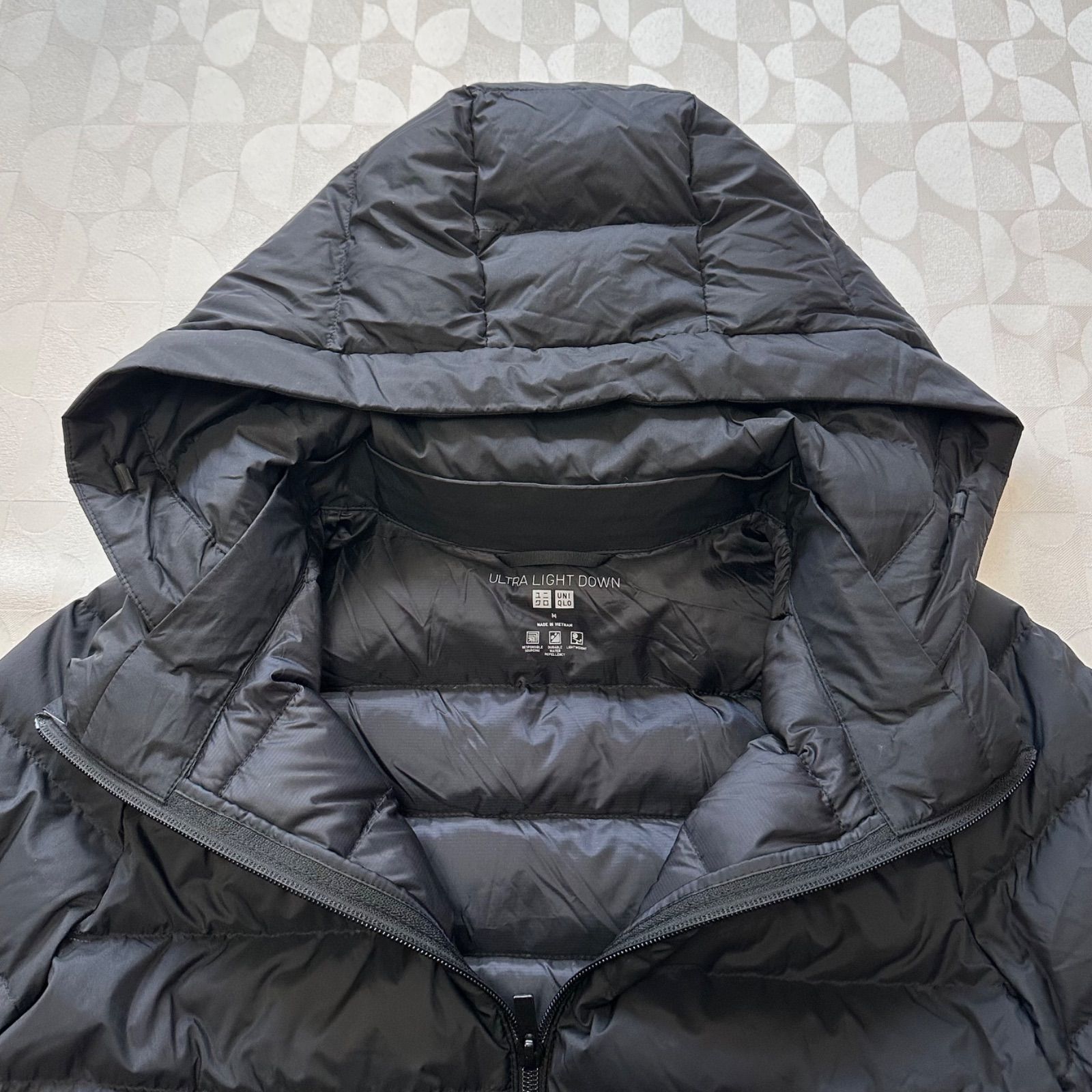 UNIQLO ユニクロ ウルトラライトダウン ロングコート M ブラック 黒