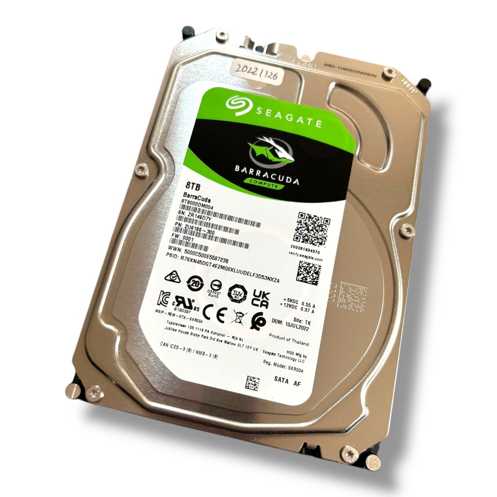 HDD 8TB Seagate 3.5インチ Seagate 8TB SATA HDD ST8000DM004 3.5