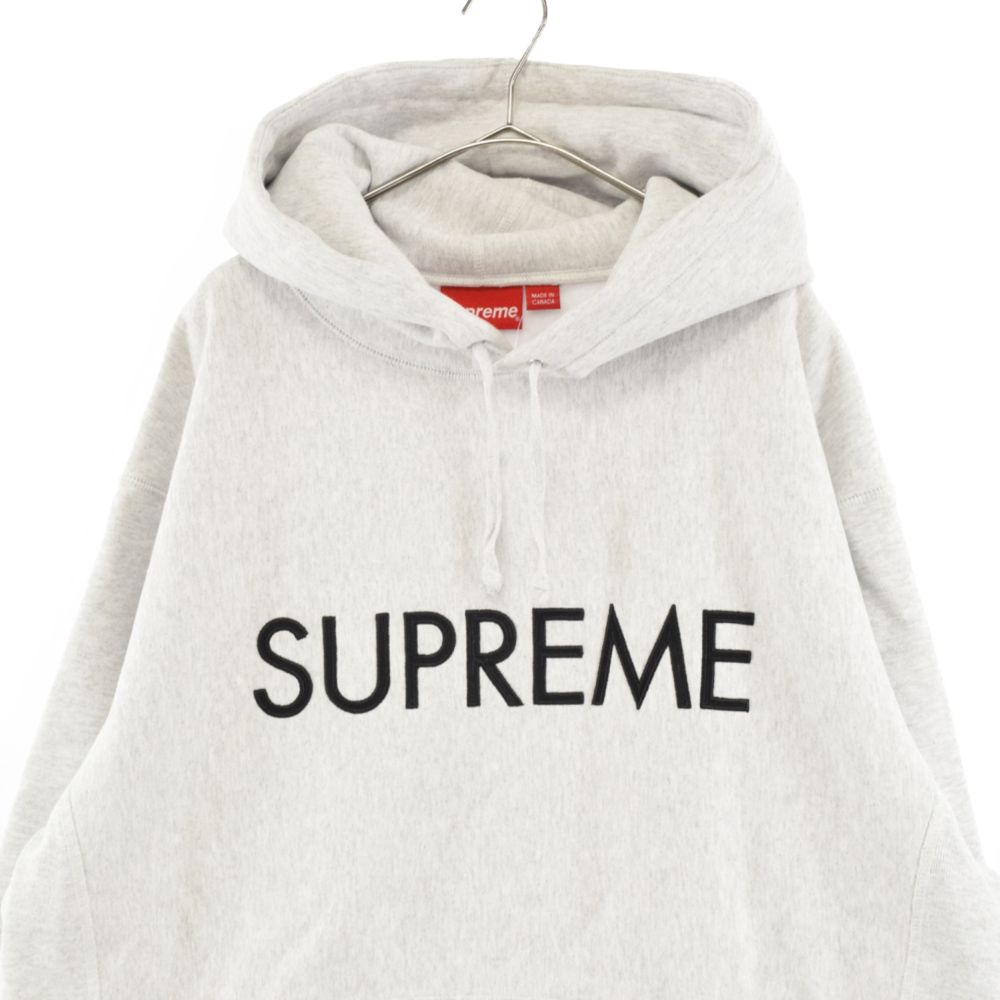 SUPREME (シュプリーム) 22AW Capital Hooded Sweatshirt ロゴ刺繍 ...