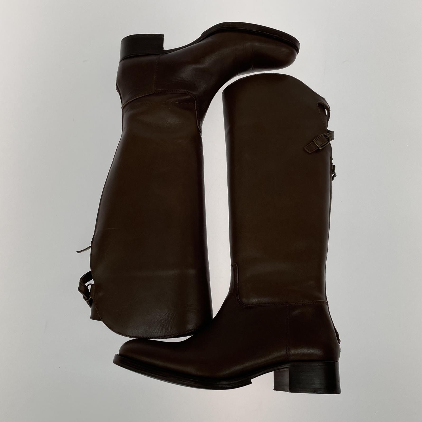 ESCARLATA エスカラータ ロングブーツ size38/ブラウン レディース