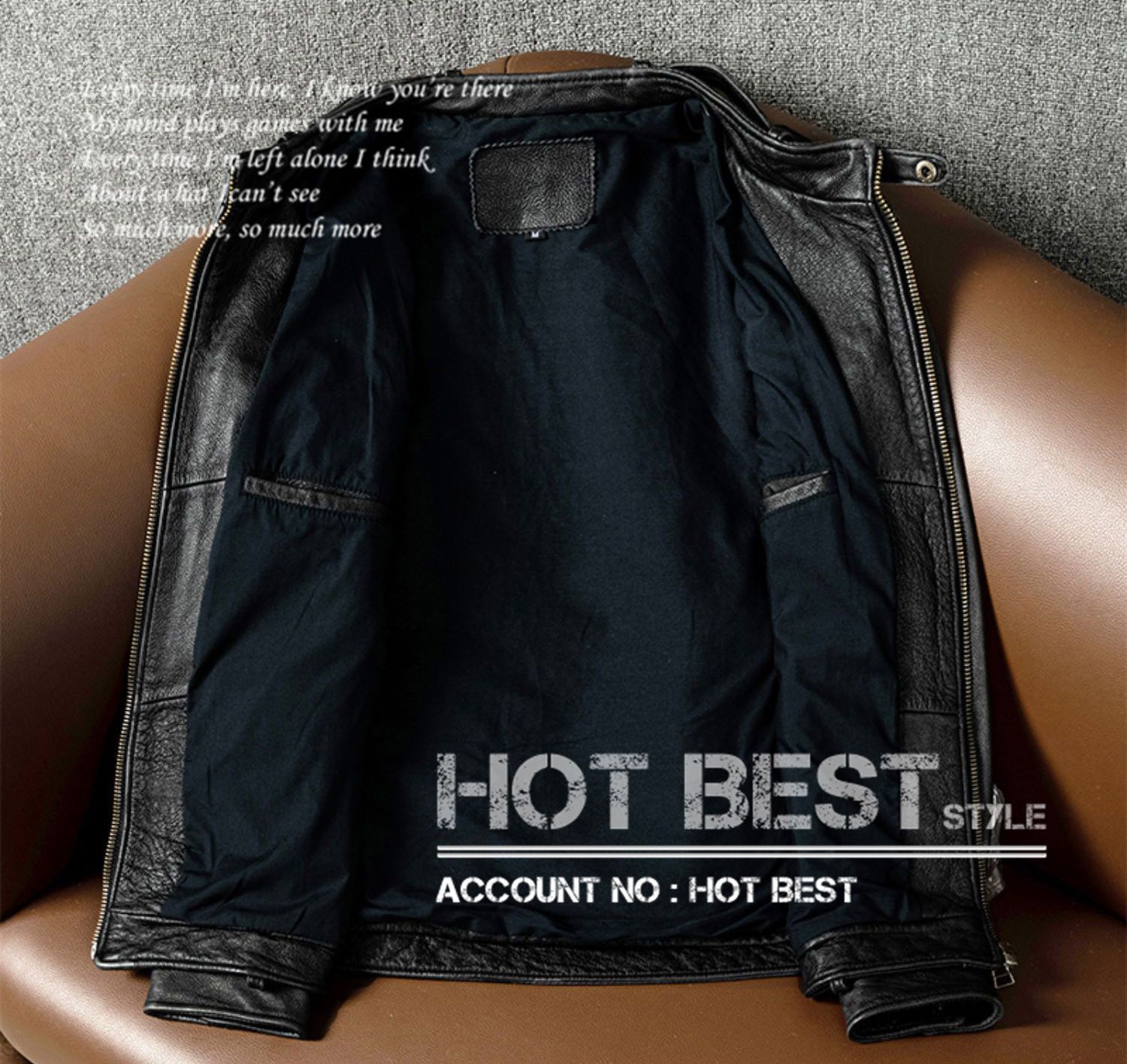 上質 メンズ レザー ジャケット カウハイド 牛革 ヴィンテージ加工 M65