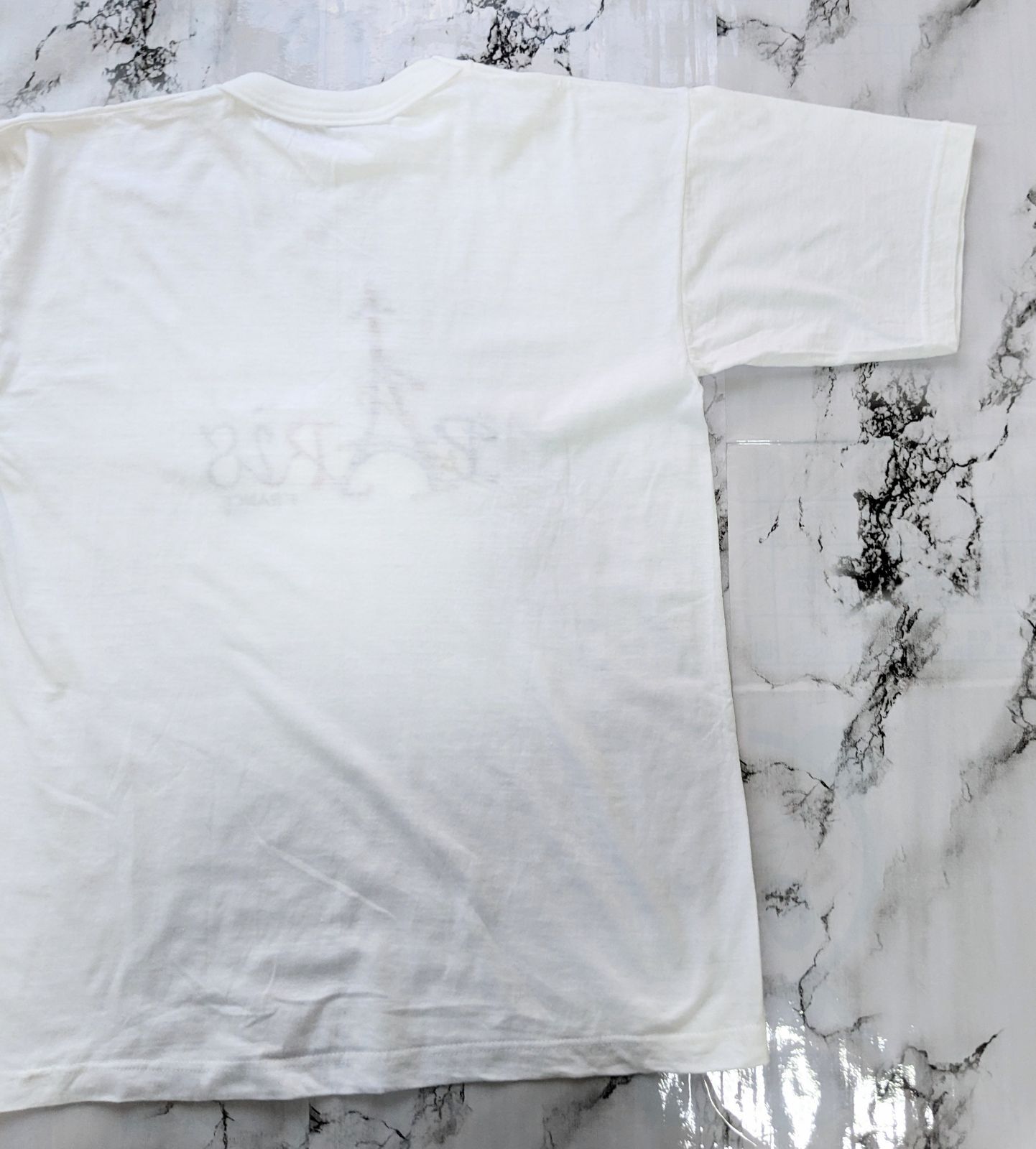 ヴィンテージ フランス パリ 刺繍 スーベニア tシャツ お土産 記念品 