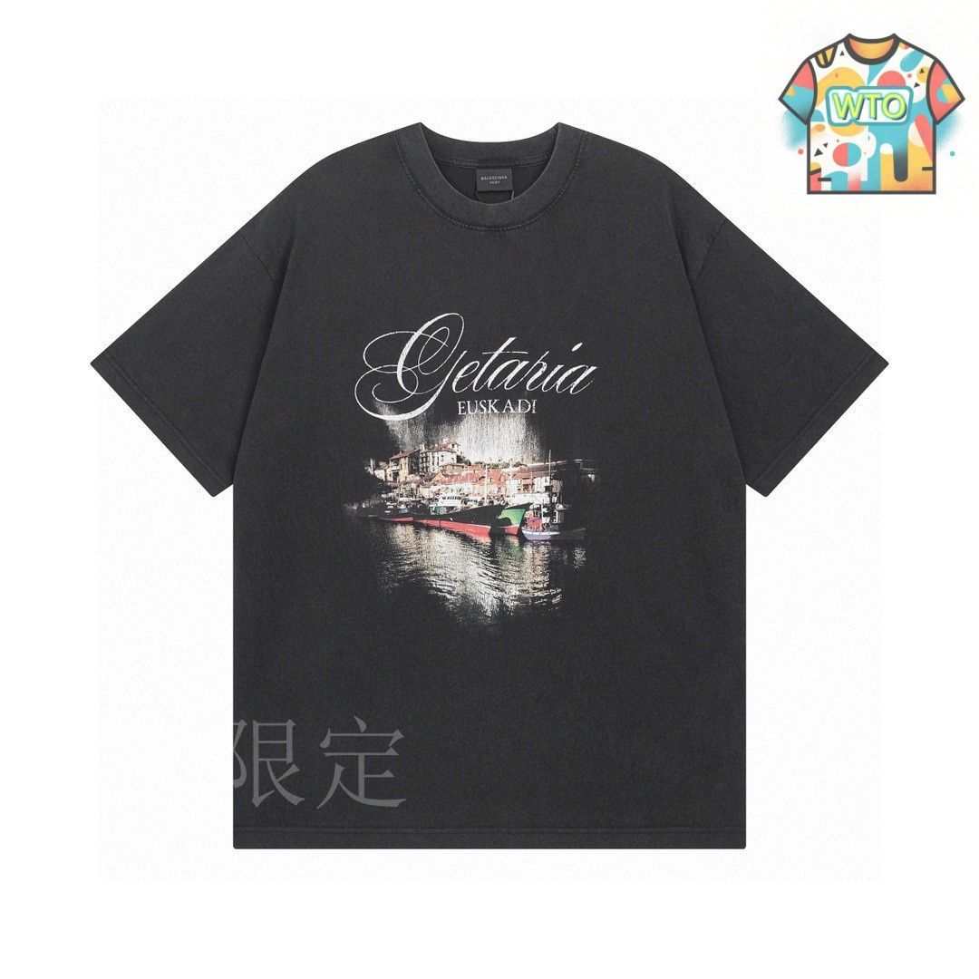demna ファッション Balenciaga 25ss Getaria EUSKADI グラフィックT
