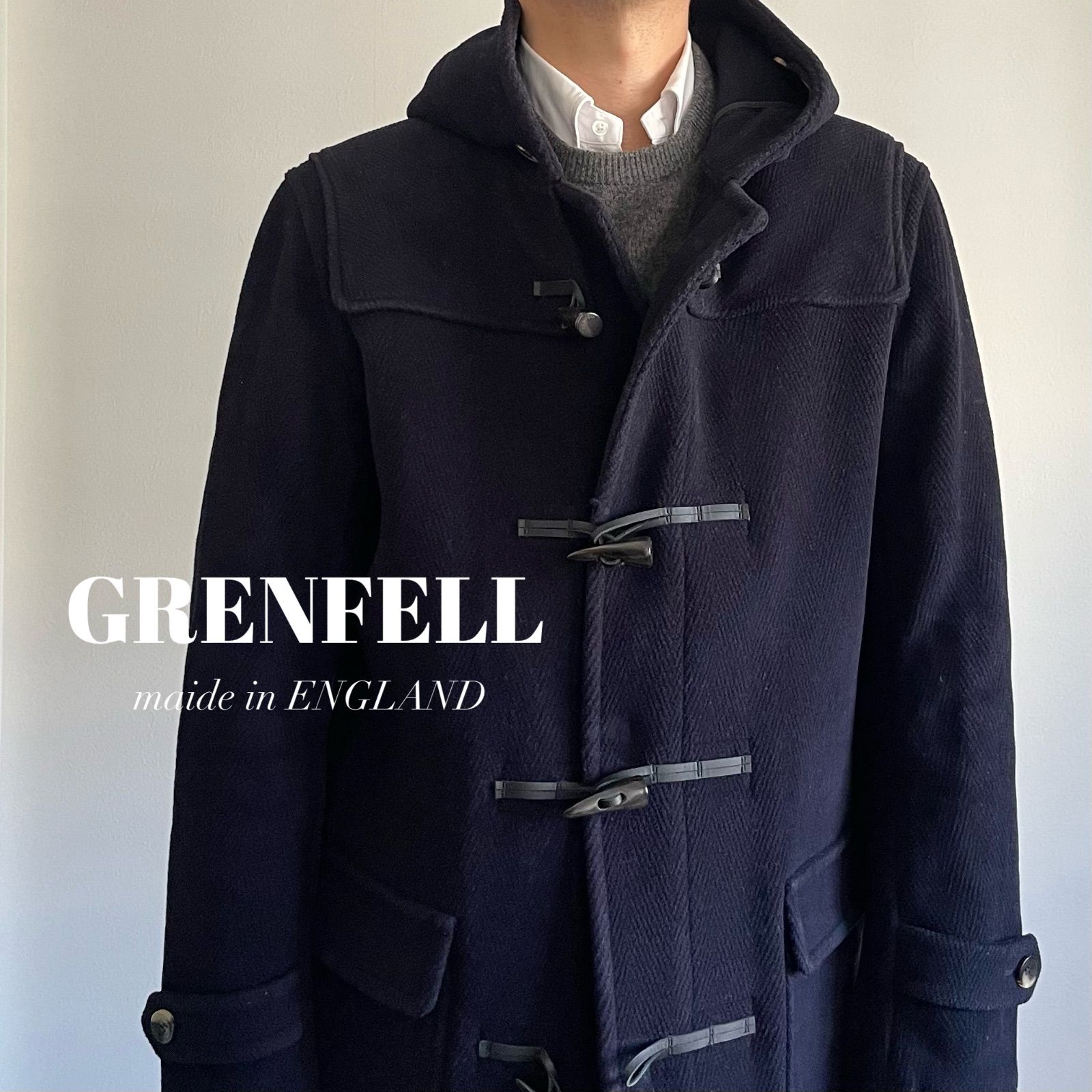 ☆大人気商品☆ 美品✨ GRENFELL 英国製高級ウール ヘリンボーン