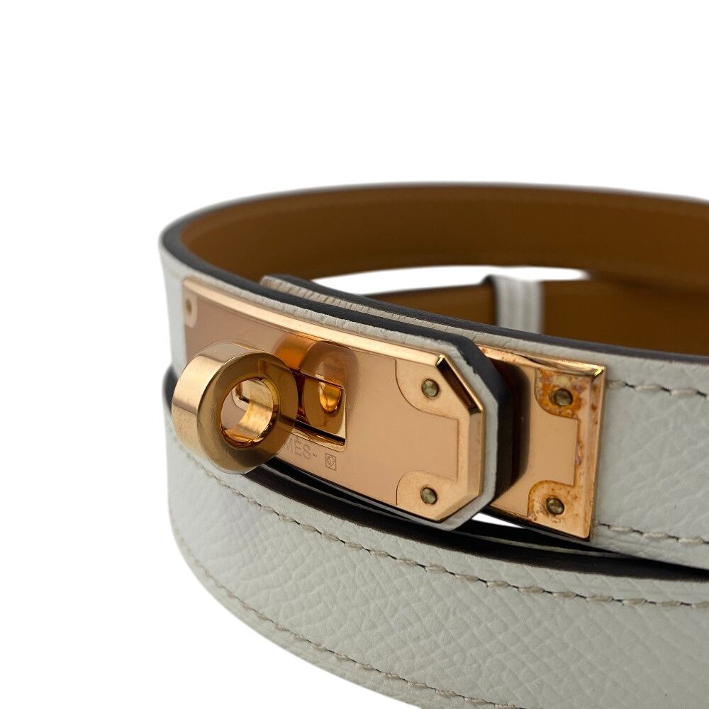 HERMES/エルメス ケリーベルト 2022年 レザー ベルト ホワイト