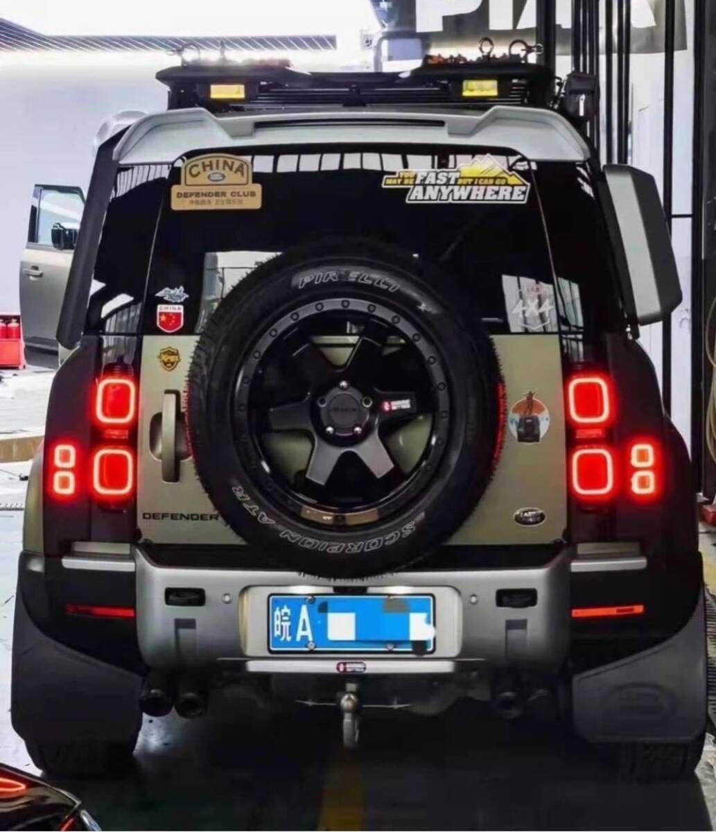 1/18 ランドローバー ディフェンダー 全開閉 ブルー LED ライト LAND ROVER 新型ディフェンダー LED テールライト ブラック