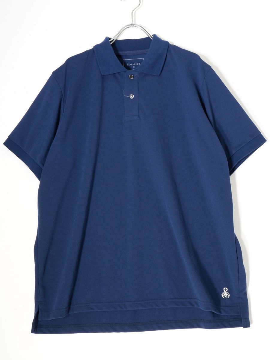 SOPHNET.ソフネット BIG POLO半袖 鹿の子 ビッグポロシャツ【S】【MTSA71806】