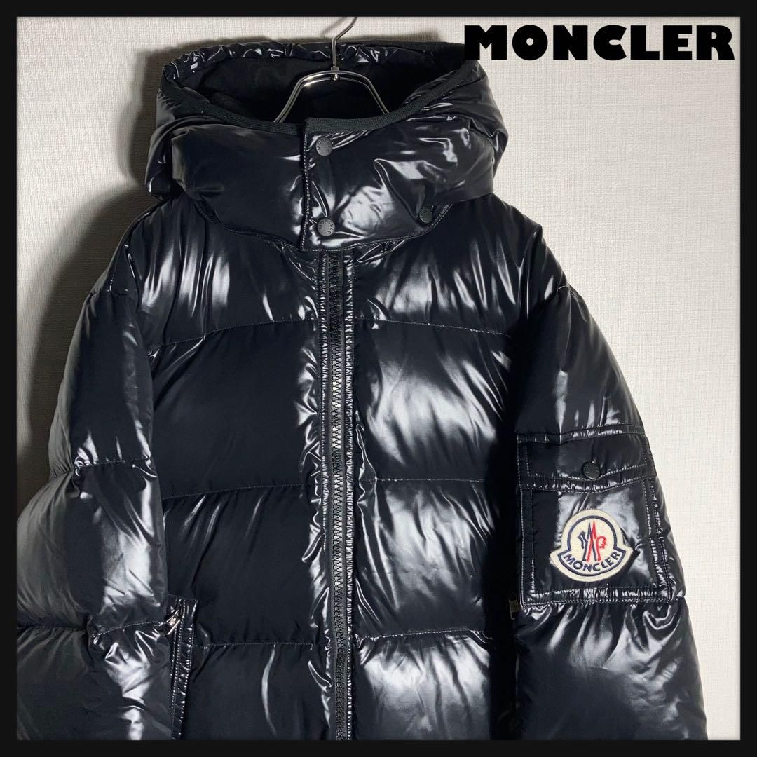 本日SALE！美品　MONCLER ブラック ダウンジャケット 美品】MONCLER ダウンジャケット ヒマラヤ シャイニーブラック 4