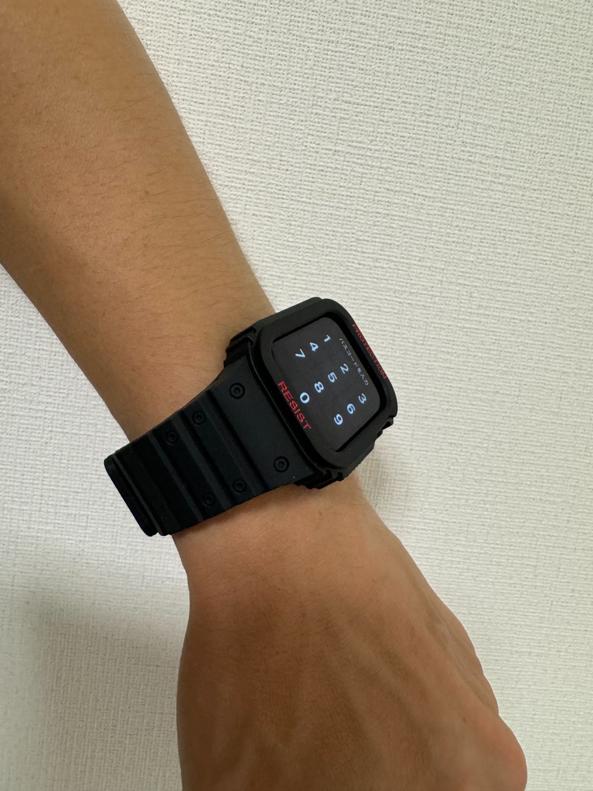 マグネットアップルウォッチ Apple Watch バンド ラバーバンド 黒色