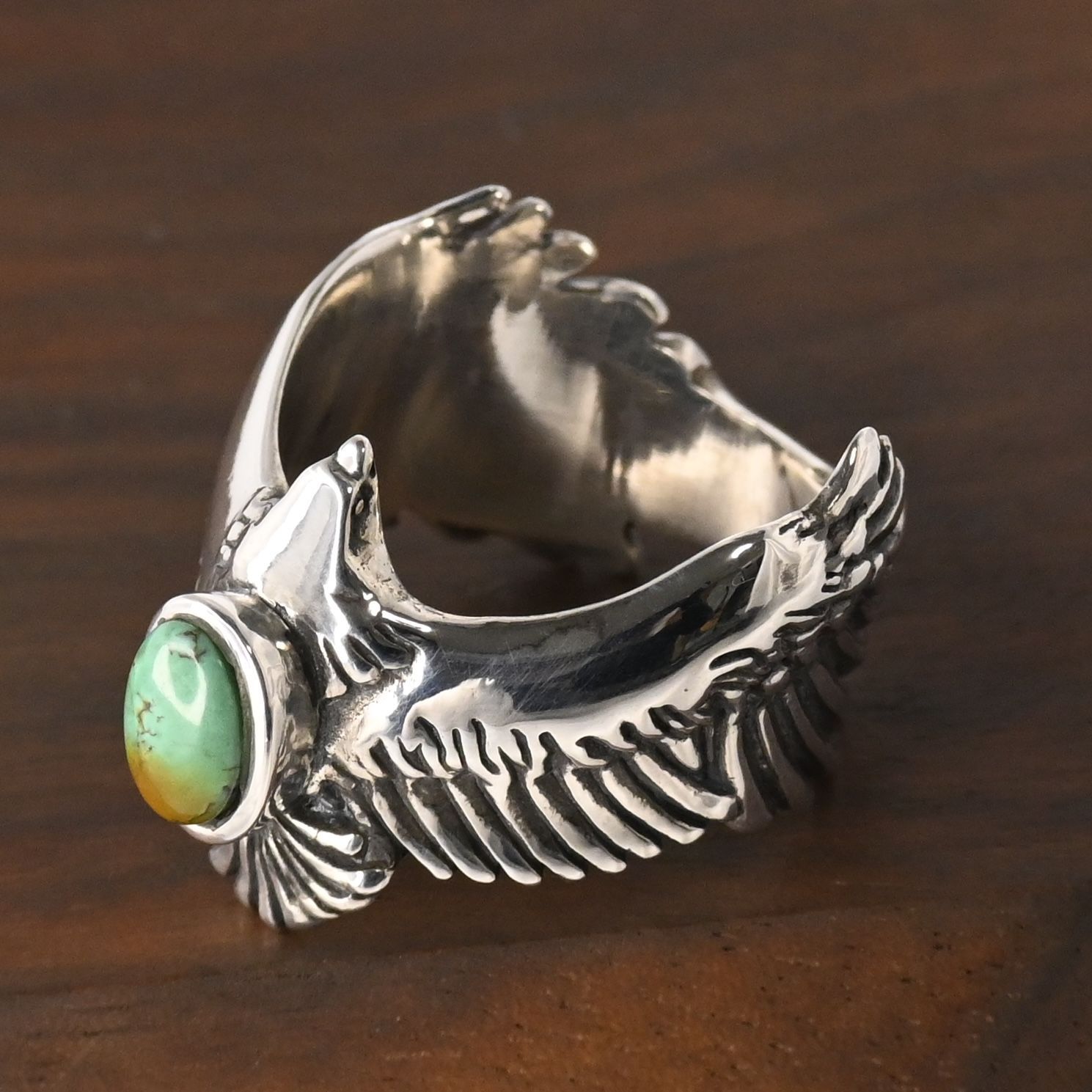 SAAD シルバー925リング　ターコイズ　17号 SAAD シルバー925リング ターコイズ 17号 サード SAAD ターコイズ