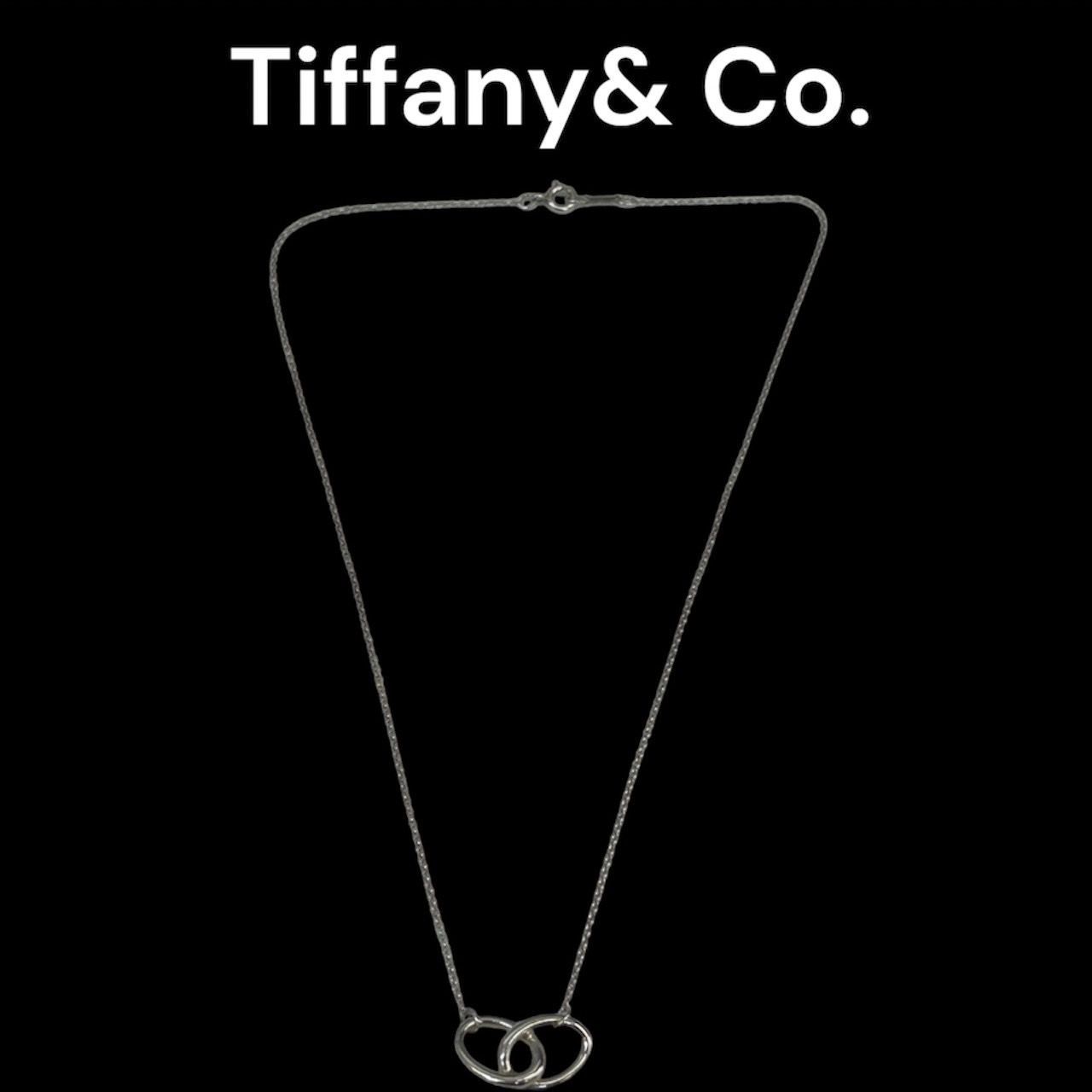 Tiffany&co. ティファニー エルサペレッティ ダブルリング ネックレス 925 シルバー sv - メルカリ