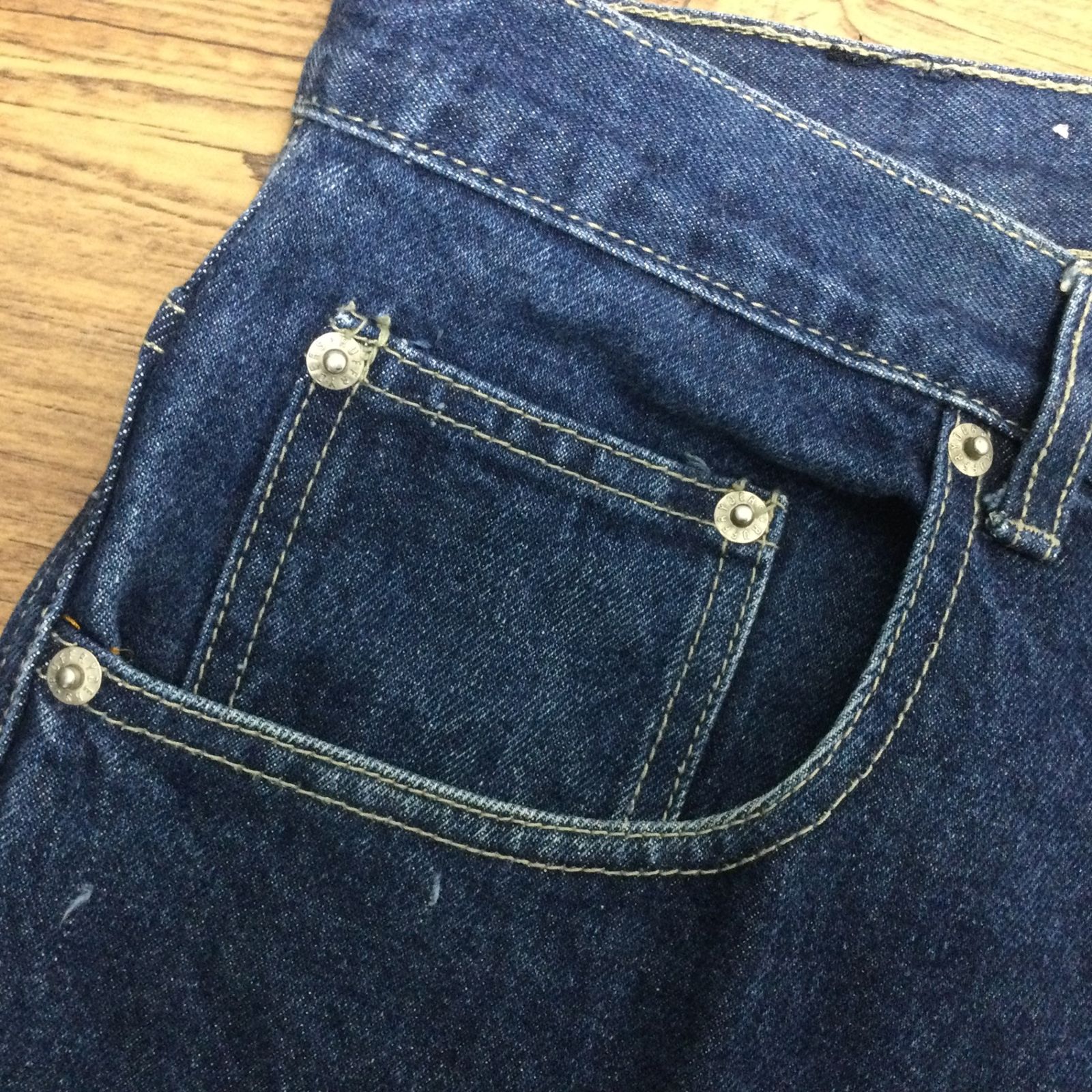 【60％OFF】 RUFF 【Y2K】00s 7082 RYDERS インディゴ W36 バギーパンツ 極太 パンツ
