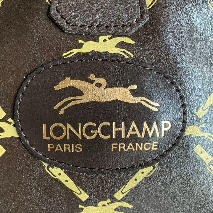 ロンシャン ロゴタイプ セカンドバッグ レザー メンズ LONG CHAMP ロンシャン クラッチバッグ セカンドバッグ