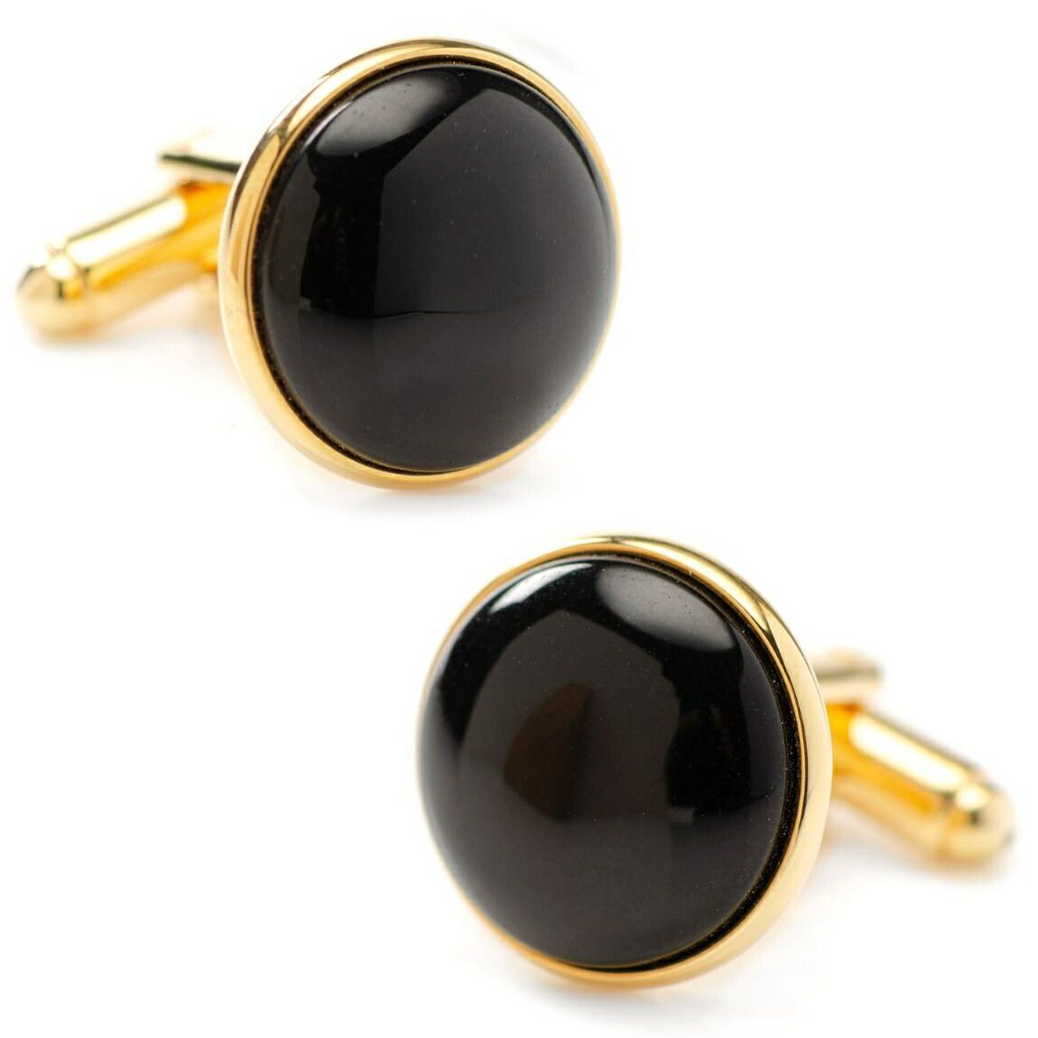 Ox u0026 Bull Trading Co ゴールド＆オニキス カフス カフスボタン カフリンクス