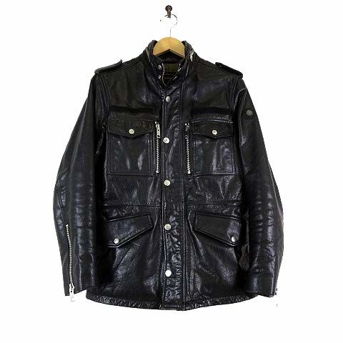 DIESEL M-65 革ジャン ディーゼル DIESEL レザージャケット ライダース M-65 本革