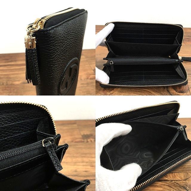 未使用品 GUCCI ジップウォレット 598187 黒 291 - メルカリShops