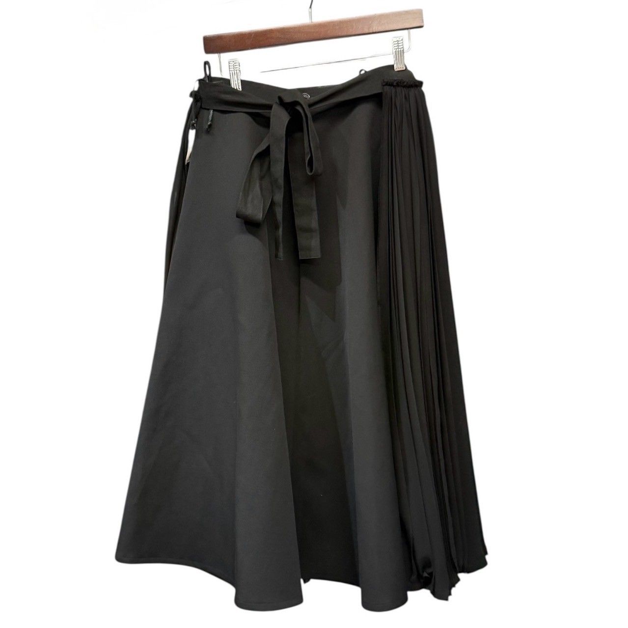 TAO by COMME des GARCONS タオ コムデギャルソン 22AW LOOK29 SAMPLE プリーツドッキングデザインスカート TJ-S010 ブラック 14838