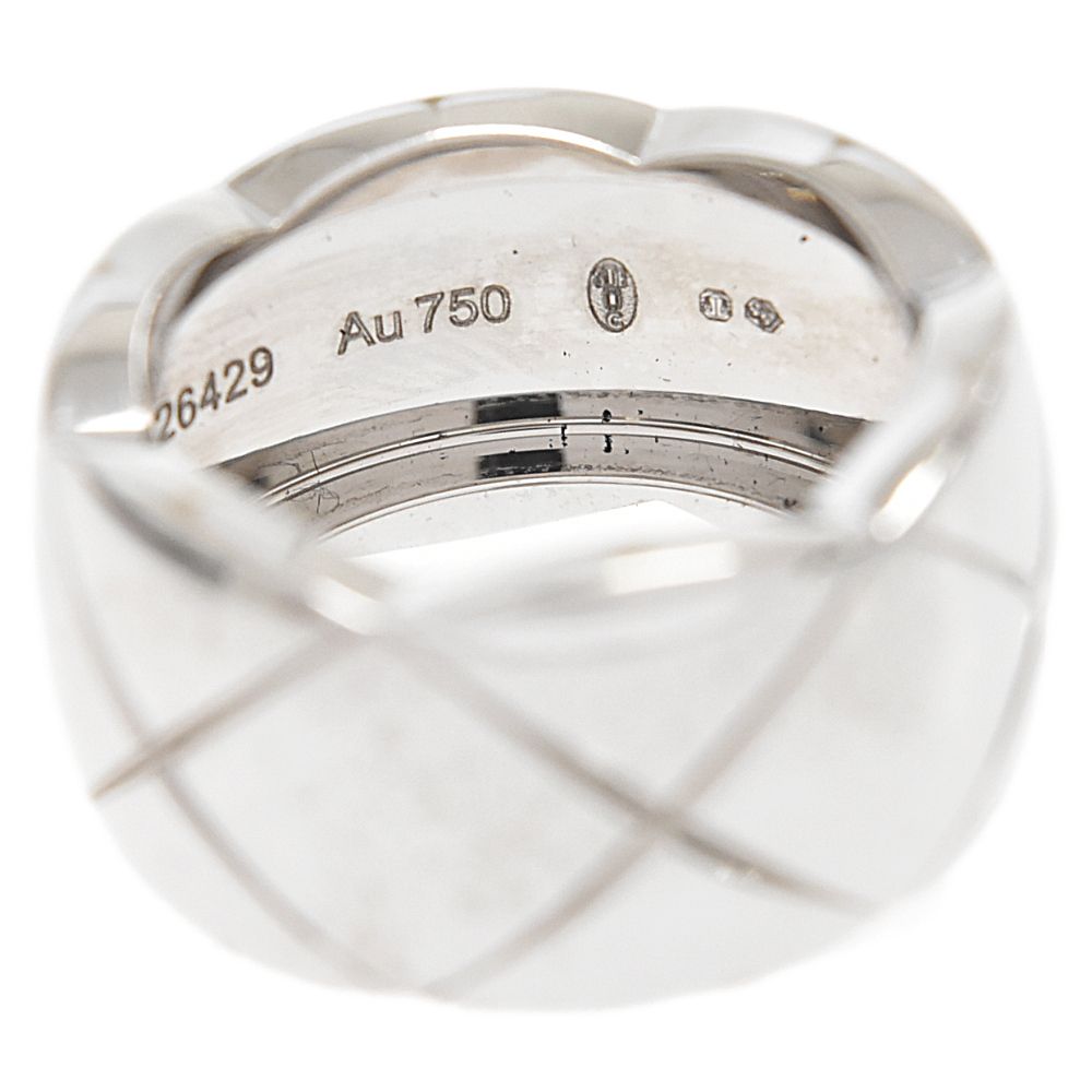 CHANEL COCOロゴリング ホワイト Coco Crush Ring White Gold - J10570 | CHANEL