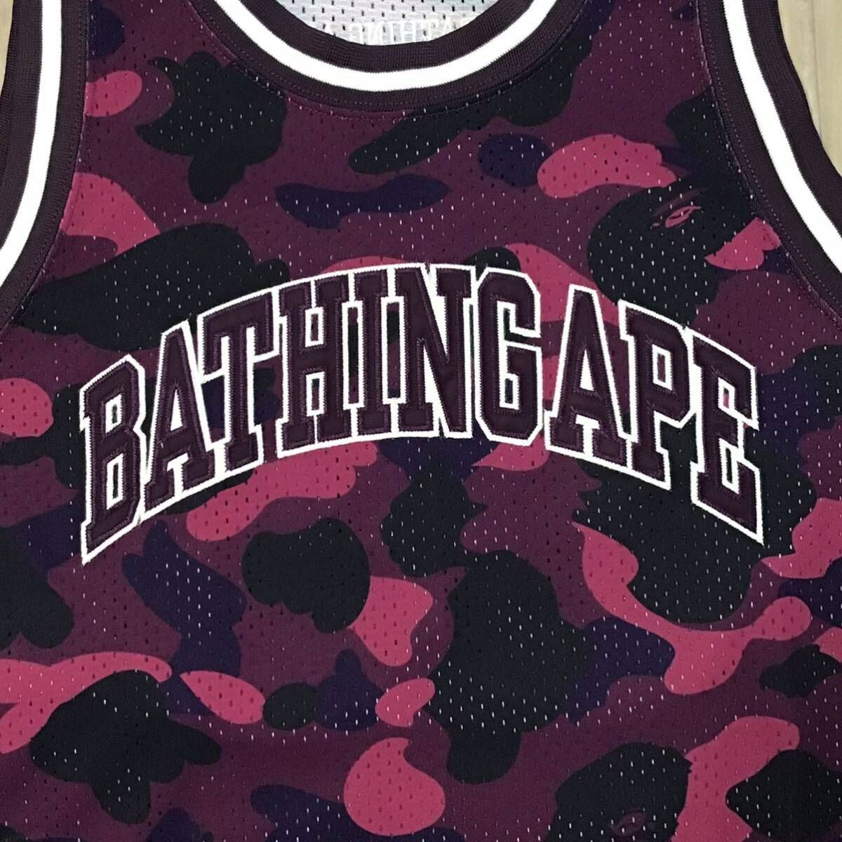 Purple camo BASKETBALL TANK TOP Mサイズ a bathing ape BAPE