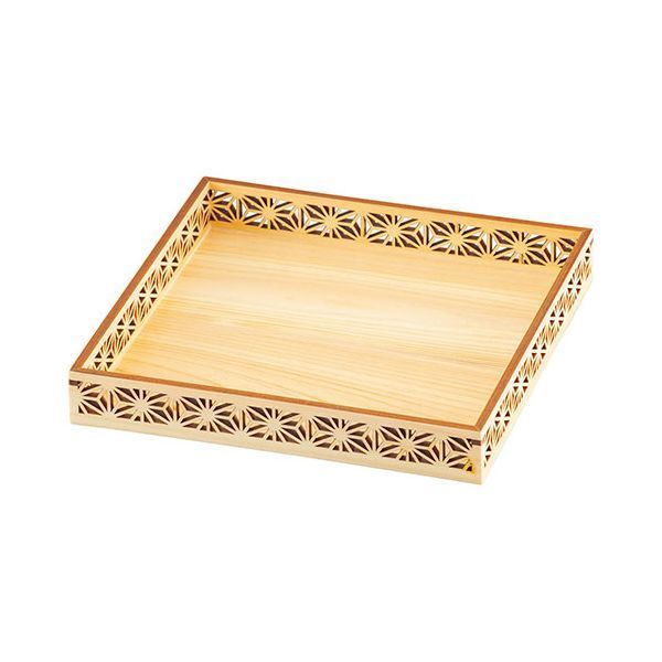 ヤマコー 用美 業務用 ひのき細密膳 麻の葉 yamaco28015