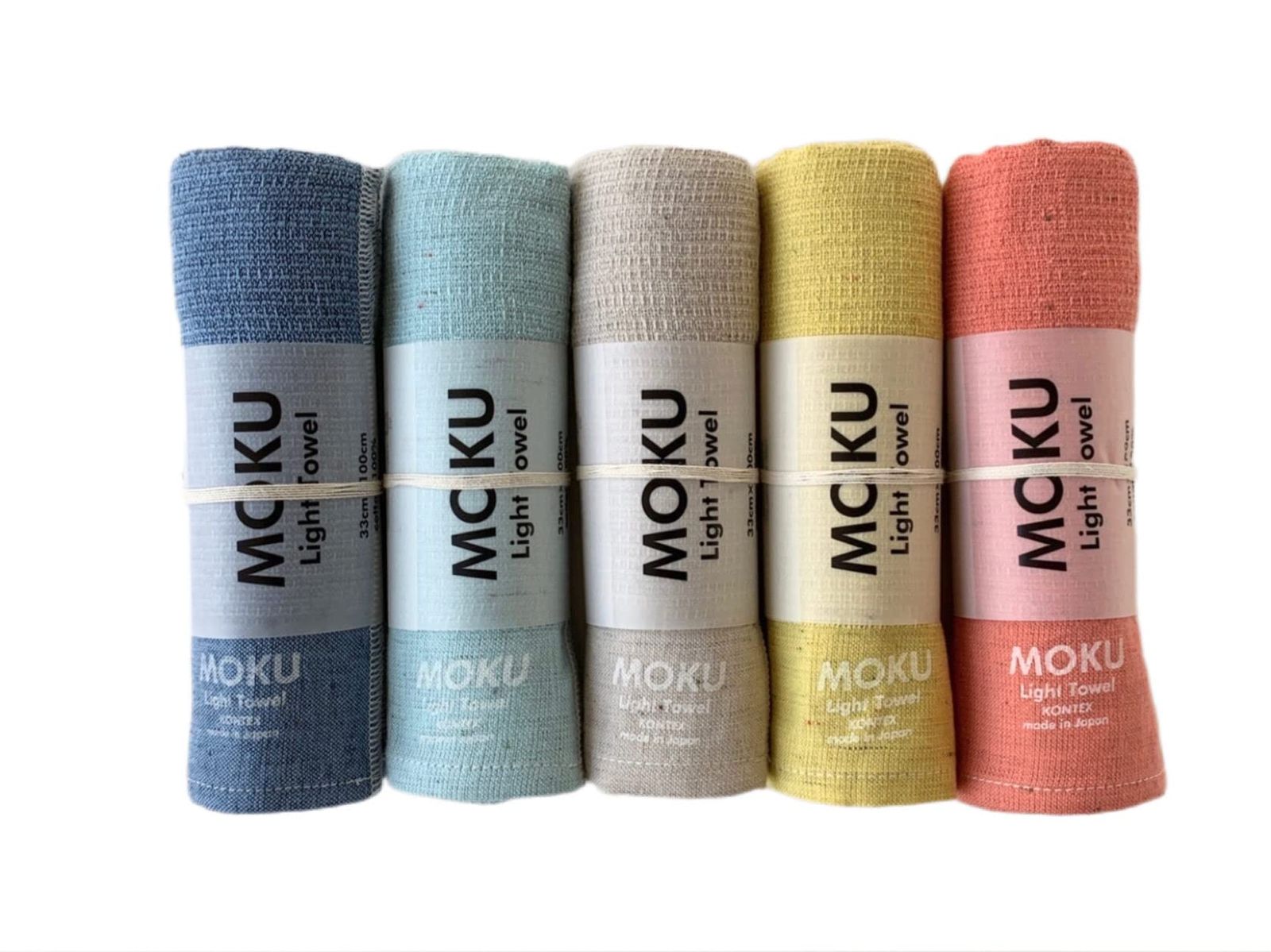 コンテックス MOKU フェイスタオル 59073-90 5本セット A.ブルー アクア アーモンド レモン マンダリン MOKU 5枚 A ブルー アクア アーモンド レモン マンダリン