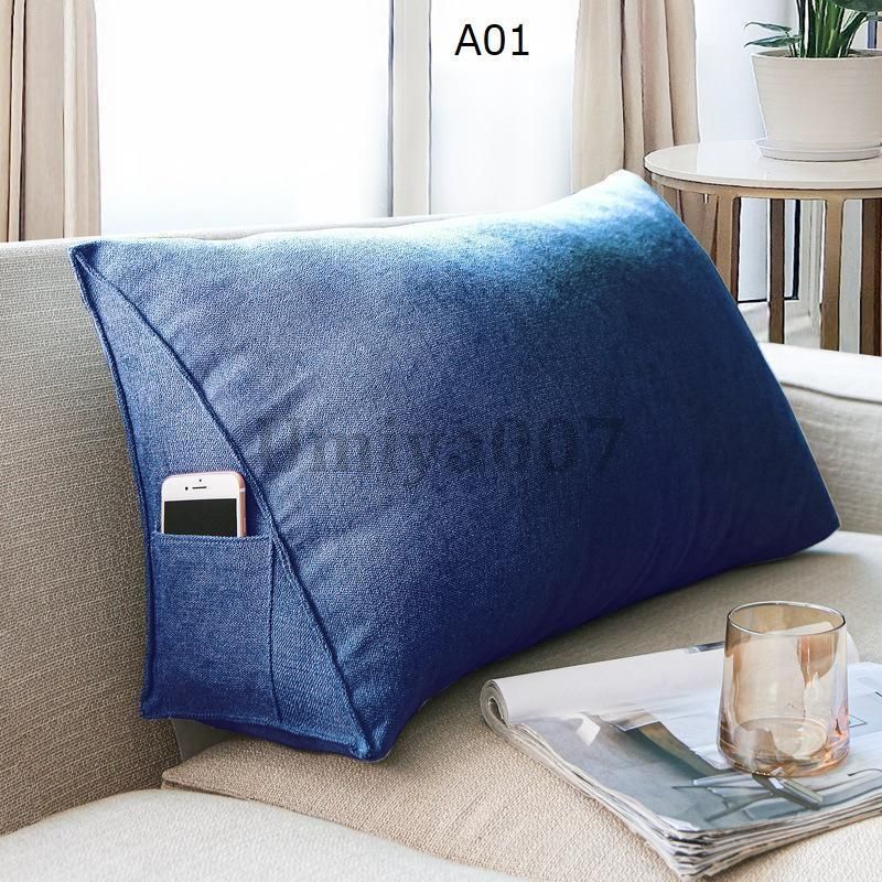 背もたれ クッション ベッド 背もたれクッション ベッドの上 ベッドクッション 三角 三角クッション 60cm 大きい おしゃれ ソファ ベッド 用 うつ伏せ 枕