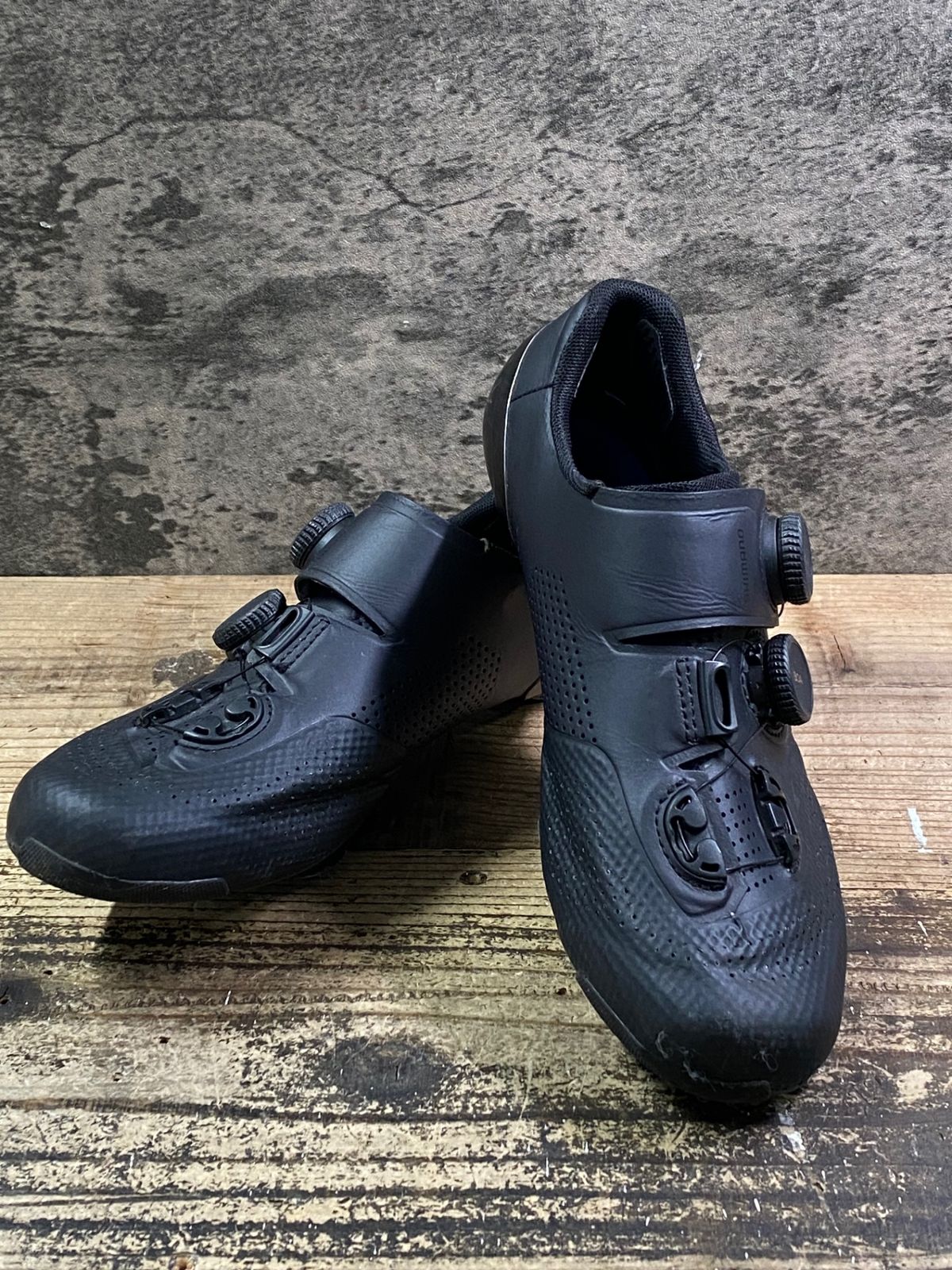 JK661 シマノ SHIMANO SH-RC902 ビンディングシューズ SPD-SL 黒 EU40 ソール傷