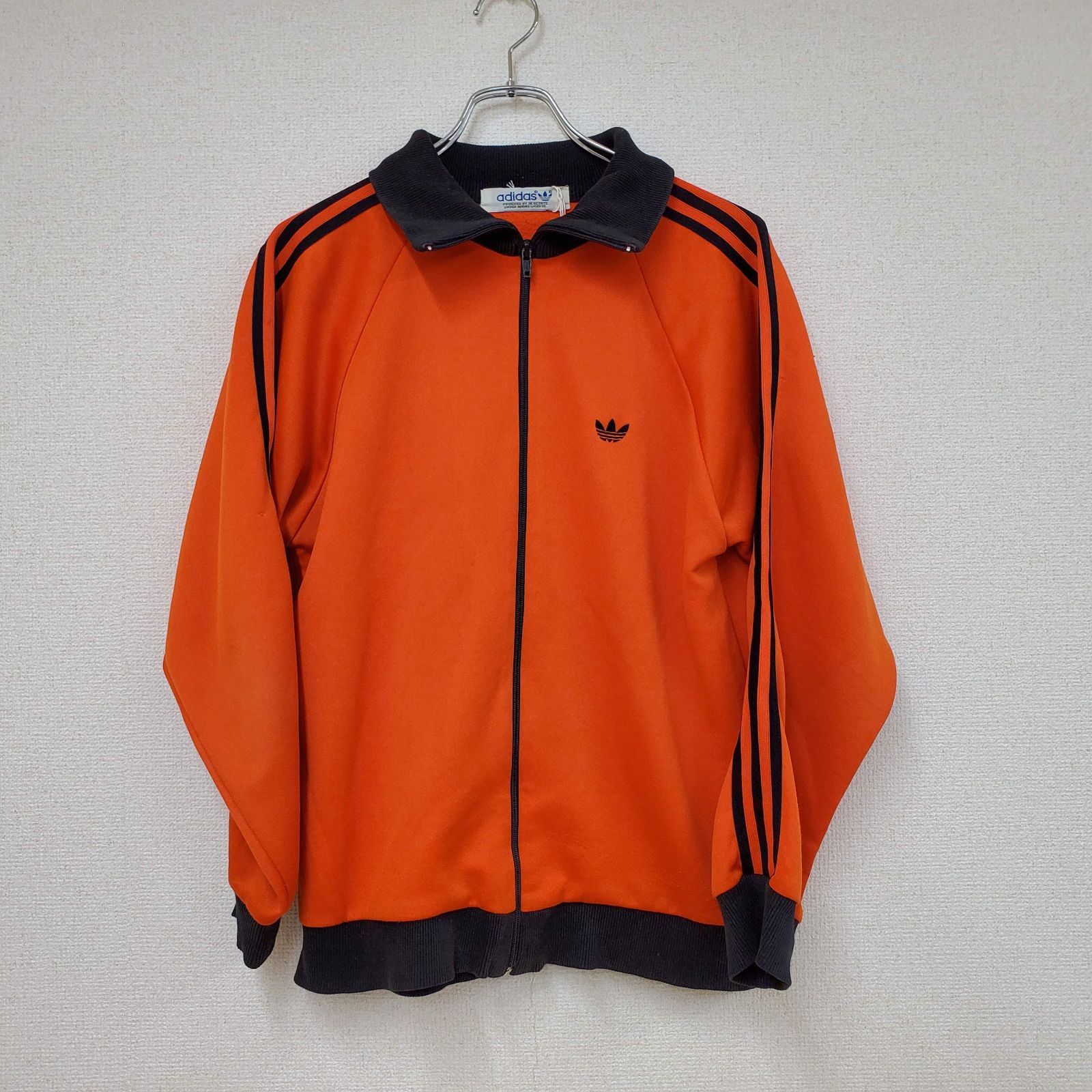 【adidas】トラックジャケット デサント製 80s ヴィンテージ adidas トラックジャケット デサント製 DESCENTE