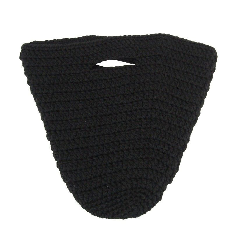♥ MAYDI マイディ ニットバッグ 21AW トートバッグ ウール アルゼンチン製 ハンドメイド ブラック 黒 U 24005527