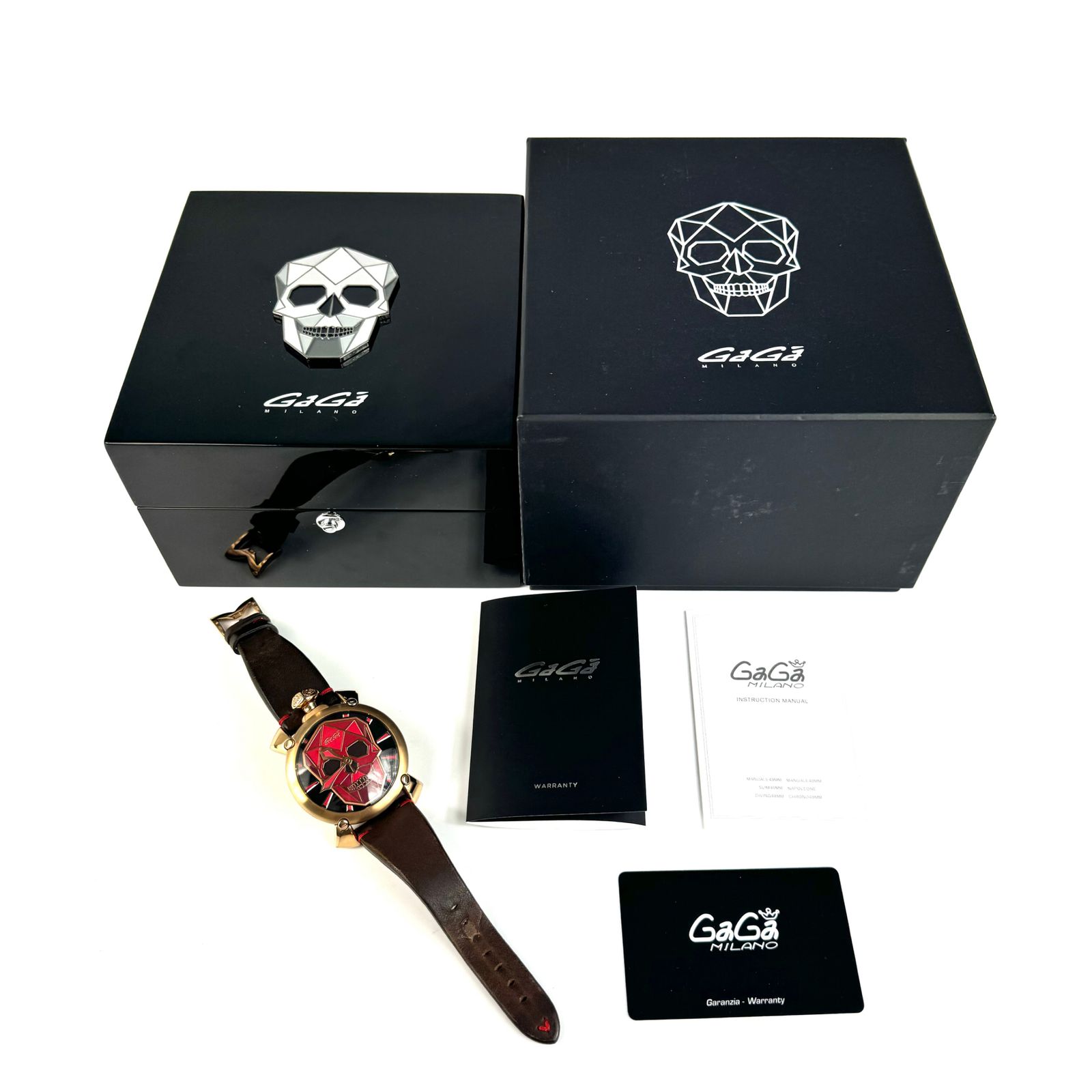 希少品】ガガミラノ GaGa MILANO マニュアーレ48 BIONIC SKULL 5061.03