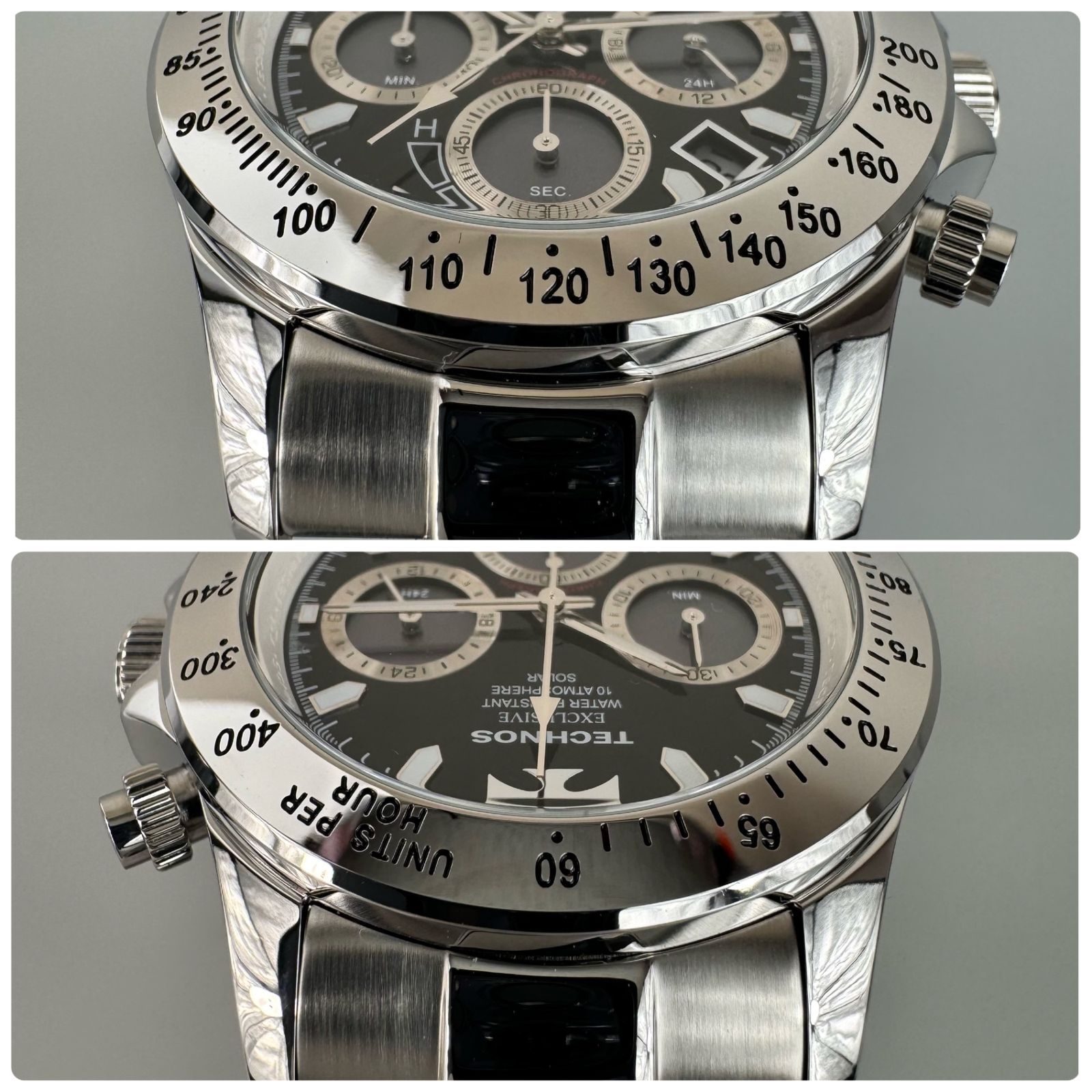 M*n様 TECHNOS クロノグラフ TE4001SB TECHNOS（時計） TECHNOS テクノス ソーラー クロノグラフ