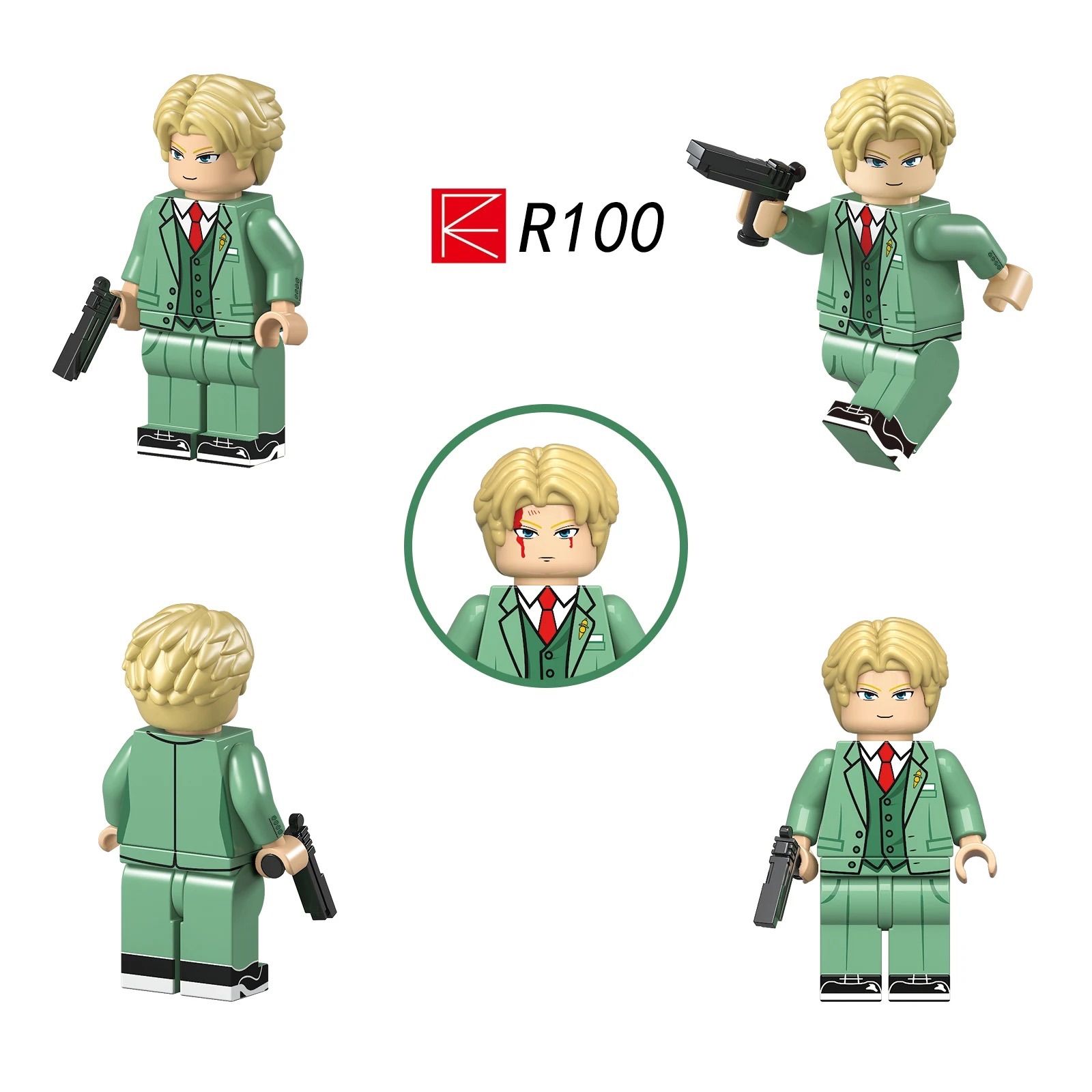 SPY FAMILY LEGO互換３種類セット　保管箱付き