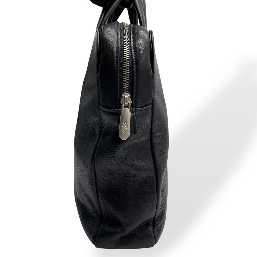 美品 agnes b. VOYAGE ビジネスバッグ ブリーフケース 本革 黒