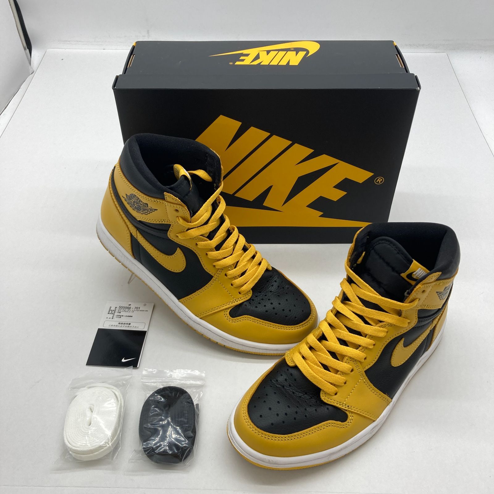 04ｍ2237∞ NIKE ナイキ Air Jordan 1 High OG エアジョーダン1 ハイ OG 555088-701 パラン×ブラック 27.0ｃｍ スニーカー 替え紐・箱あり 中古品