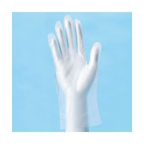 〔まとめ〕 オオサキメディカル ミルキーフィットグローブ 透明 M 70205 1箱 200枚 〔×10セット〕 使い捨て手袋