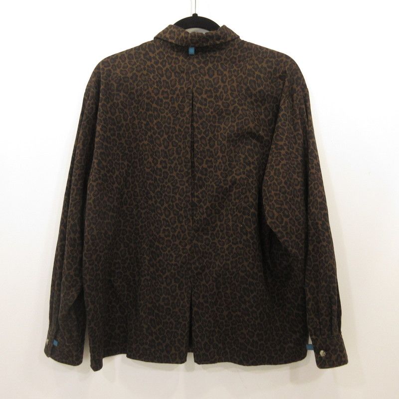 姫路東店 ILL ONE EIGHTY イルワンエイティ 長袖シャツ LEOPARD PLEAT SHIRT ILL252-21 サイズ M 104