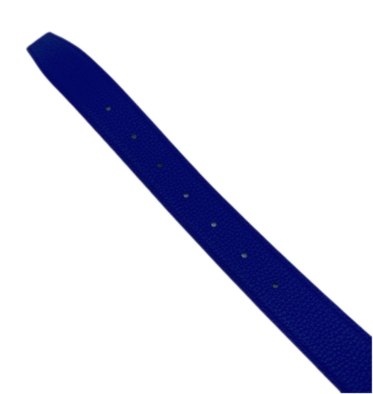 エルメス HERMES リバーシブルベルト ブラック×ブルー 新品HERMES エルメス リバーシブルベルト 替えベルト 85cm C刻印