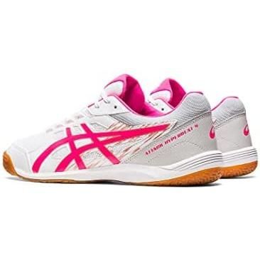 アシックス ASICS 卓球シューズ ATTACK HYPERBEAT 4 1073A056-101 ホワイト|ピンクグロー 26.5cm 2E