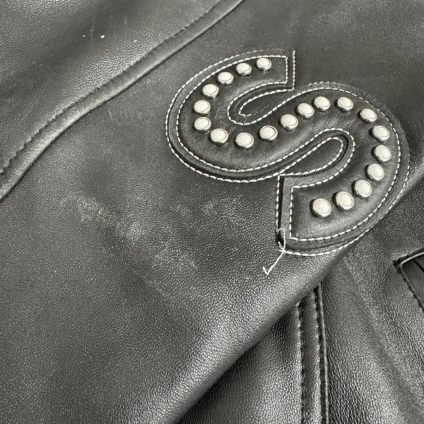 Supreme/シュプリーム【18SS】Studded Arc Logo Leather Jacket