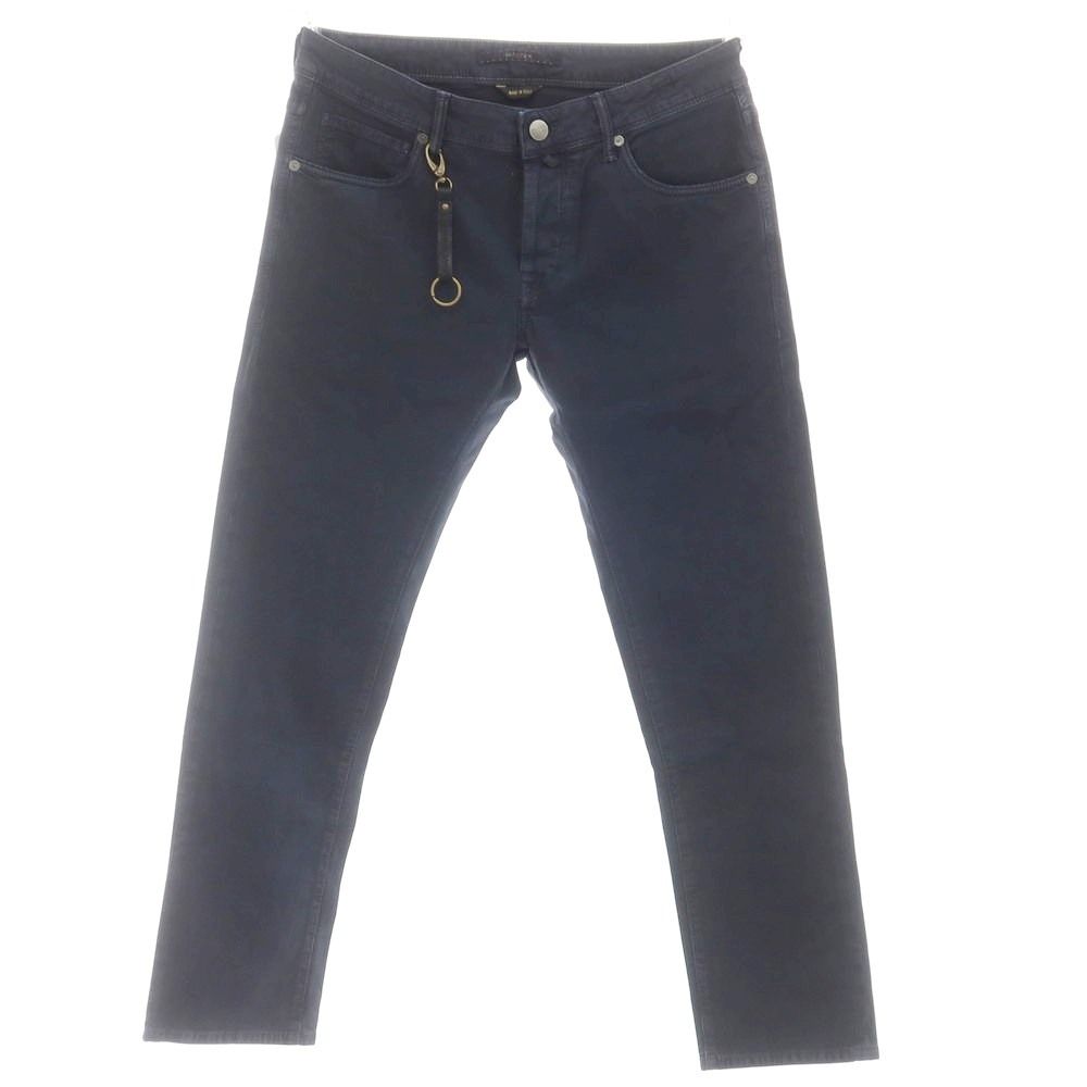 INCOTEX SLIM FIT ネイビーコットンパンツ INCOTEX（インコテックス）SLIM FIT SUPER100'sウールサキソニー