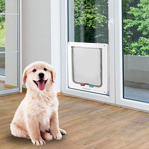 X-Large ペットドア ペット出入り口 犬猫用ドア 犬猫出入り口 室内用キャットドア 冷暖房対策 透明 取り付け簡単 頑丈 XL