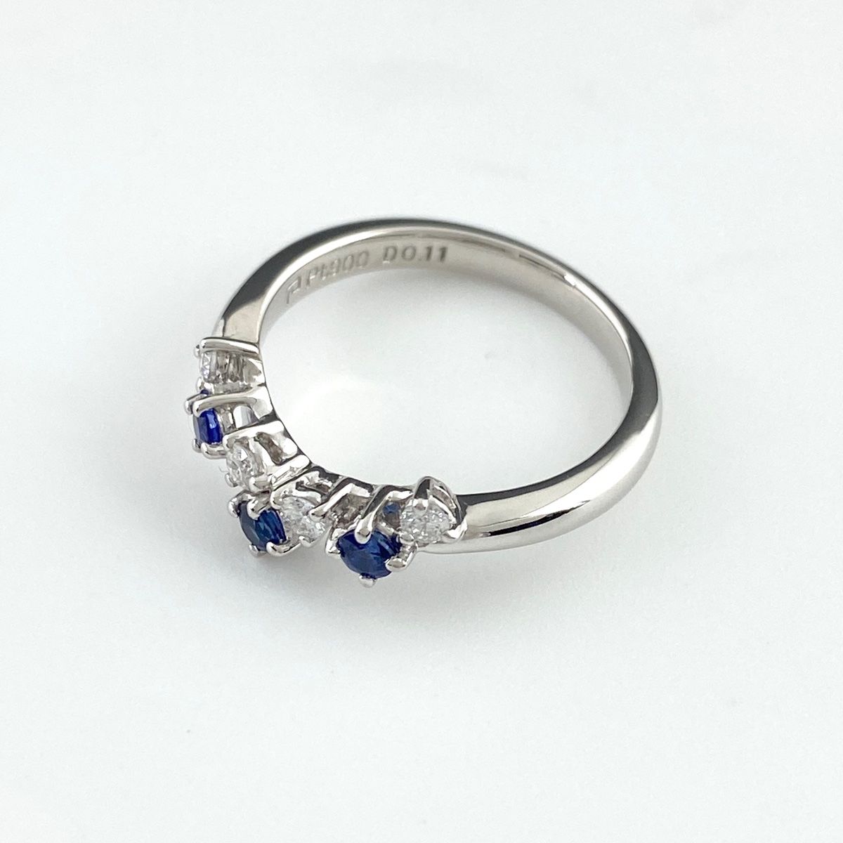 在庫一掃】 ポーラ POLA サファイア デザインリング プラチナ 指輪  
